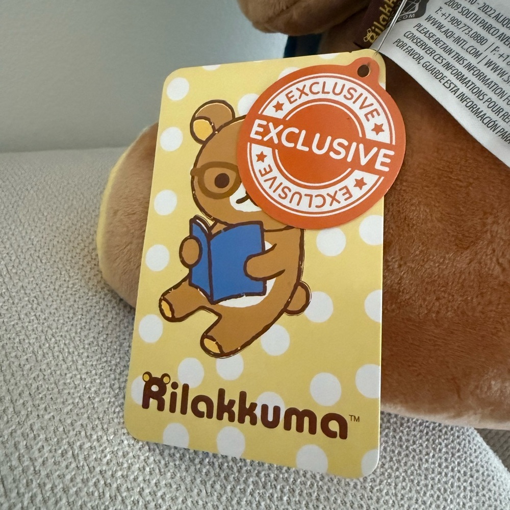 Nerdy Rilakkuma FYE Exclusive 15 Inch Plush NWT - Picture 7 of 9
